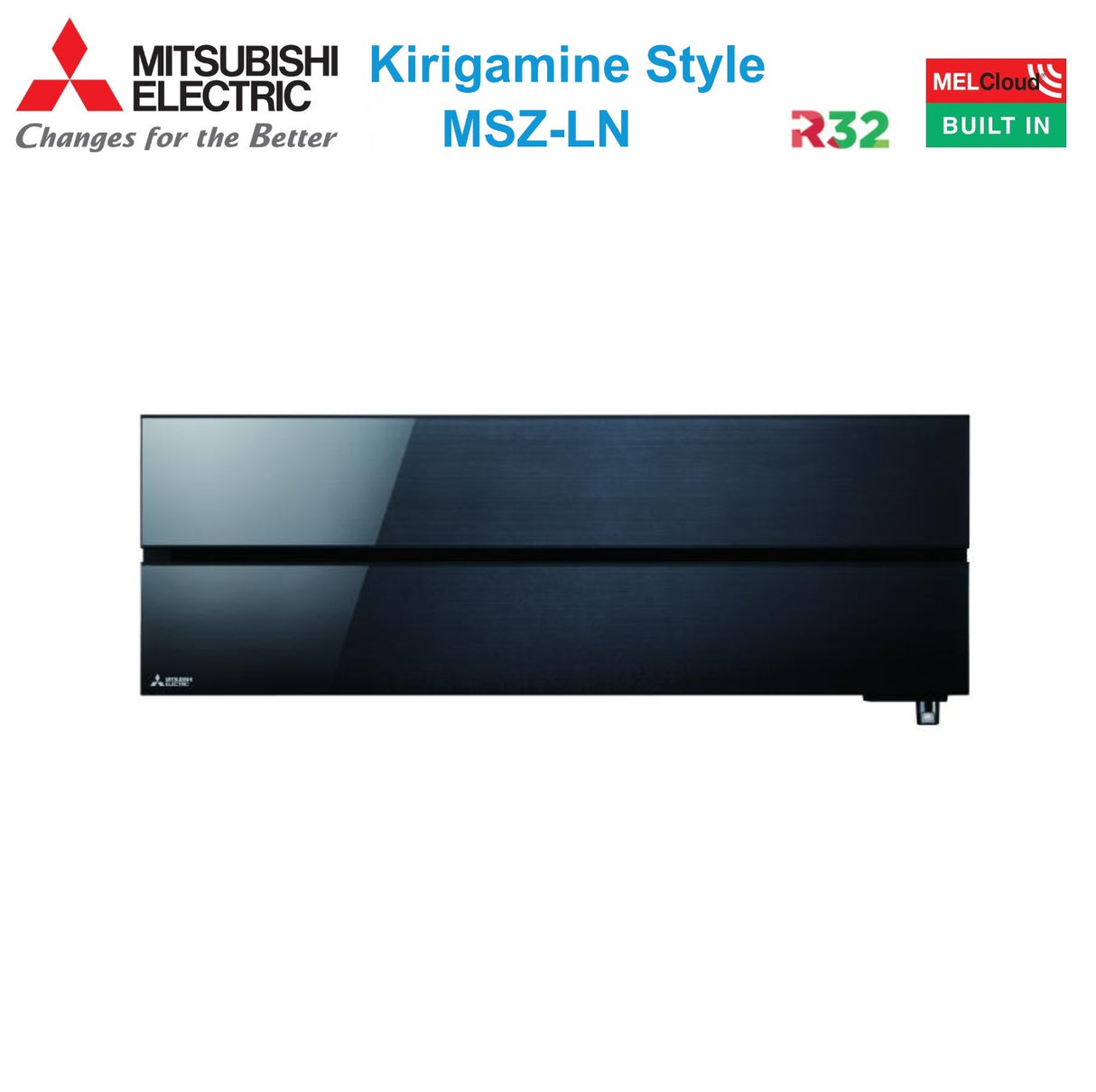 mitsubishi electric climatizzatore condizionatore mitsubishi electric trial split inverter serie kirigamine style msz ln 121212 con mxz 3f68vf onyx black r 32 wi fi integrato colore nero 120001200012000
