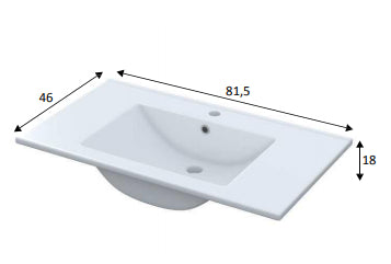 no brand lavabo cm 80x46 per dakota aruba aktiva