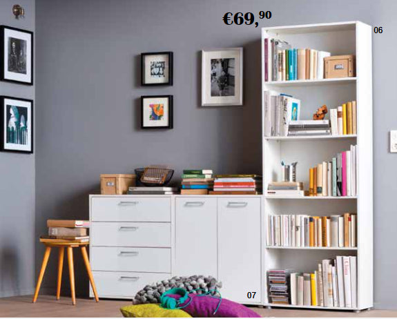 no brand libreria cm 70x30x197h bianca