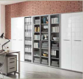 no brand libreria disegno 6 piani cm 36x44x217h rovere