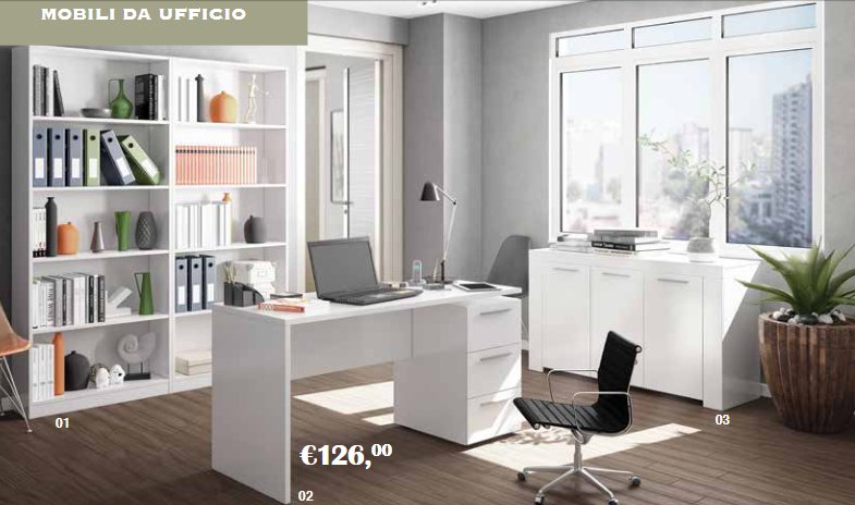 no brand libreria stylus cm 80x28x201h bianco