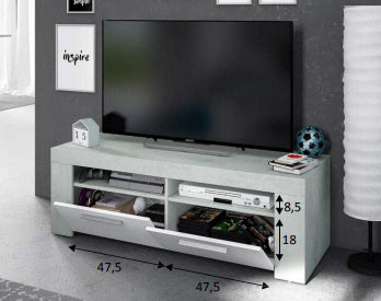 no brand mobile porta tv ambit 42x120x40h biancocemento