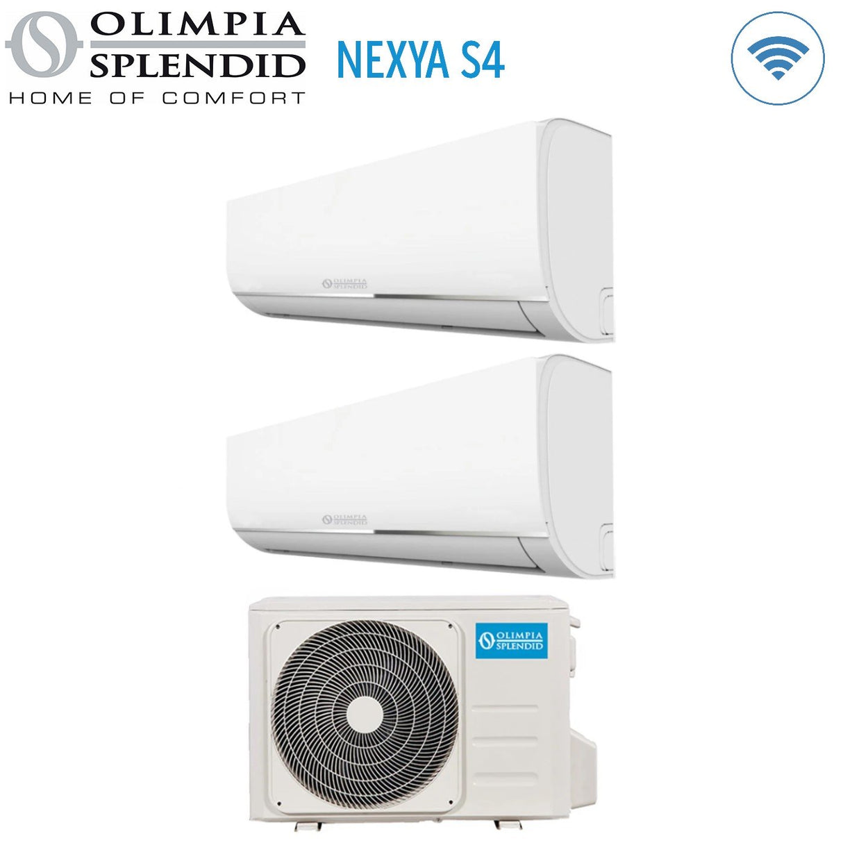 olimpia splendid climatizzatore condizionatore olimpia splendid dual split inverter serie nexya s4 912 con os cemyh18e1 r 32 wi fi optional 900012000 novita ean 8055776916903