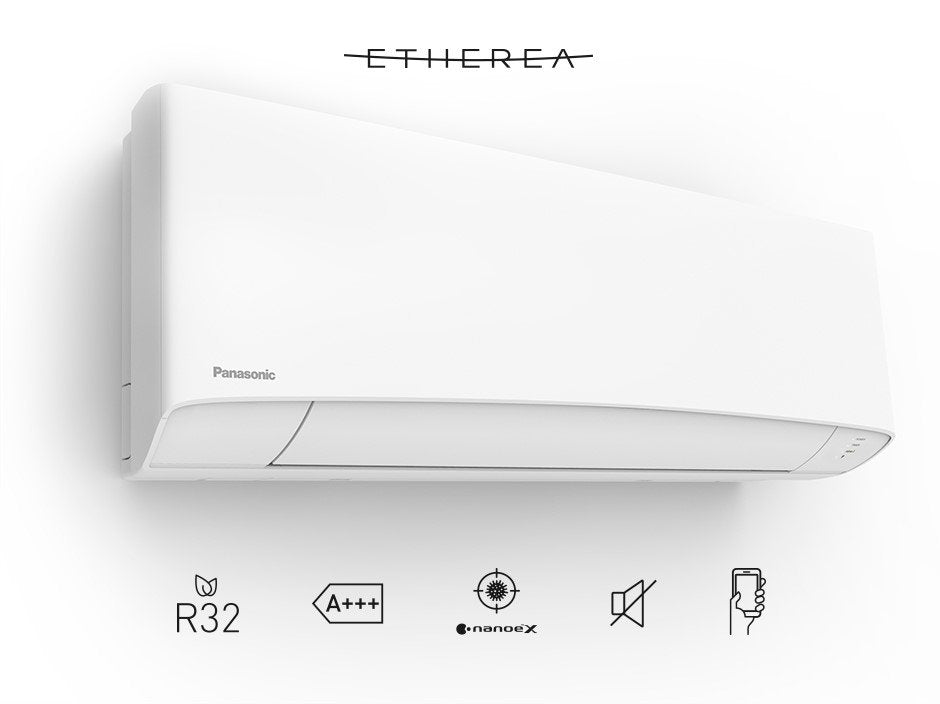 panasonic climatizzatore condizionatore panasonic inverter serie etherea white 18000 btu cs z50vkew r 32 wi fi integrato colore bianco ean 8059657002365