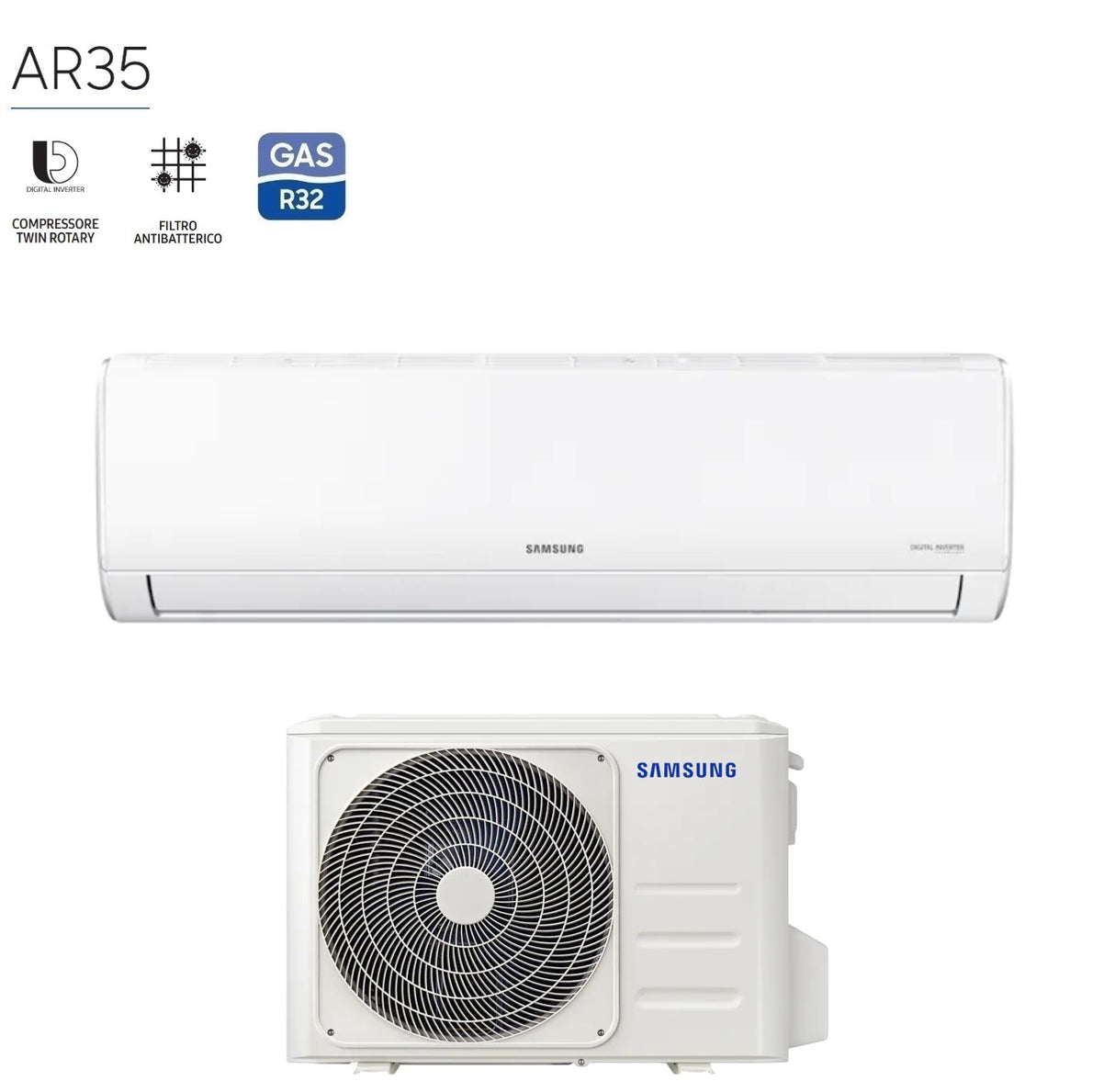 samsung climatizzatore condizionatore inverter samsung serie ar35 maldives 9000 btu ar12txhqasineu ar09txhqasixeu r 32 classe aa