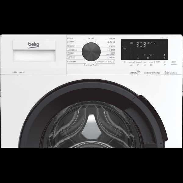 beko lavatrice a carica frontale beko 7 kg wux71236ai it classe d a84xl60xp49 1200 giri steamcure inverter funzione vapore ean 8690842378058