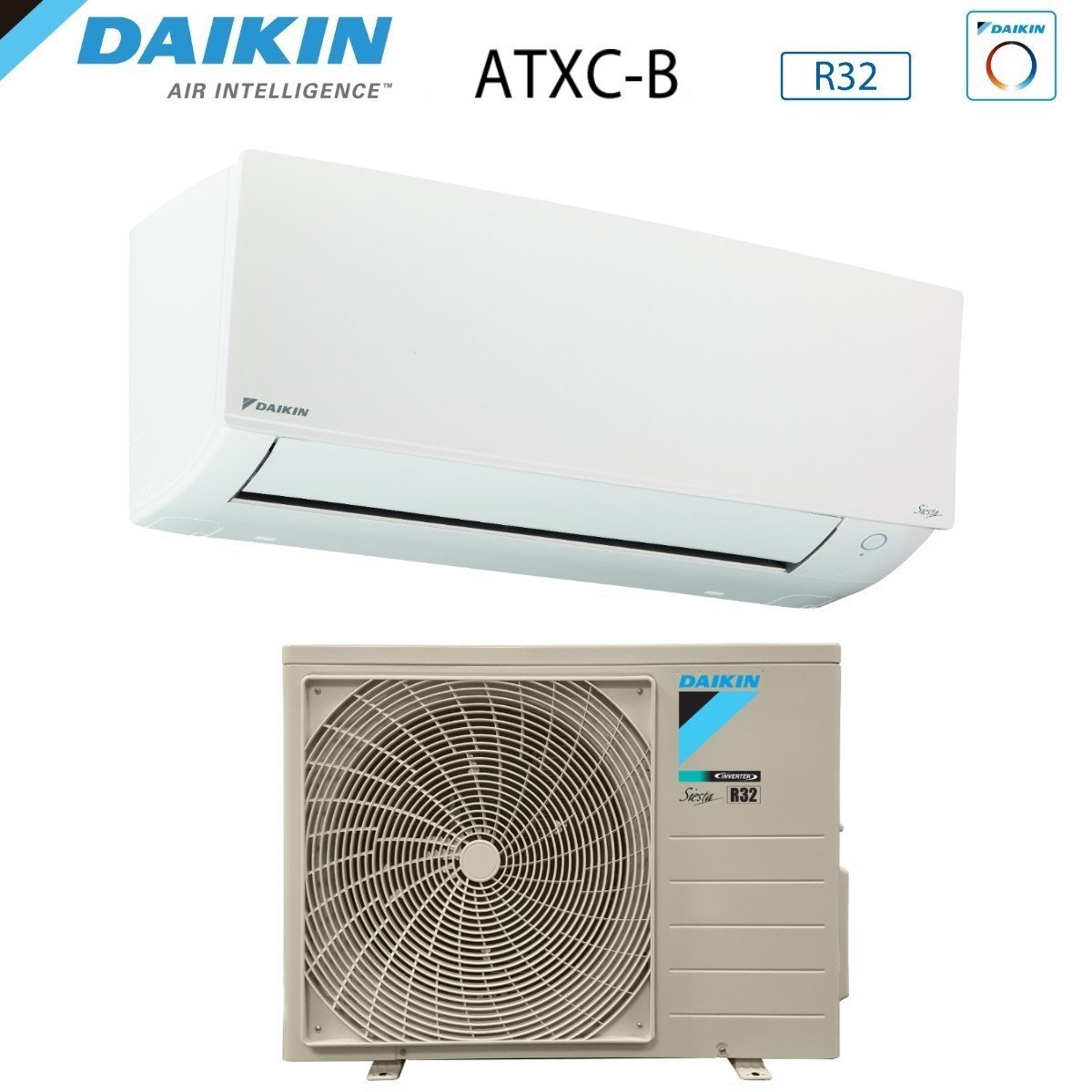 daikin super offerta climatizzatore condizionatore daikin inverter serie siesta atxc b 12000 btu atxc35b arxc35b r 32 wi fi optional classe a novita ean 8059657000200