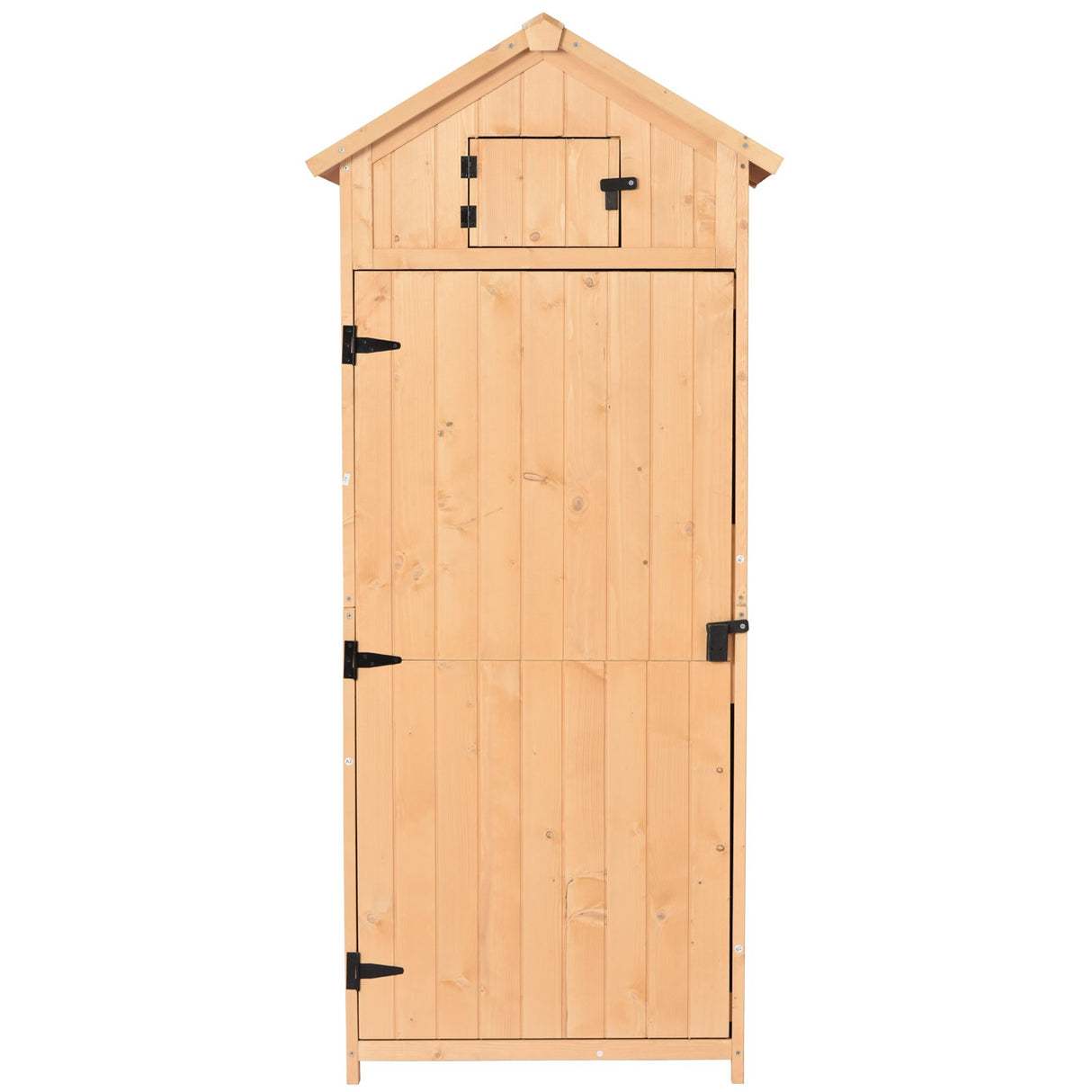 easycomfort easycomfort armadietto da giardino esterno porta attrezzi in legno con 3 mensole ean 8054144138916