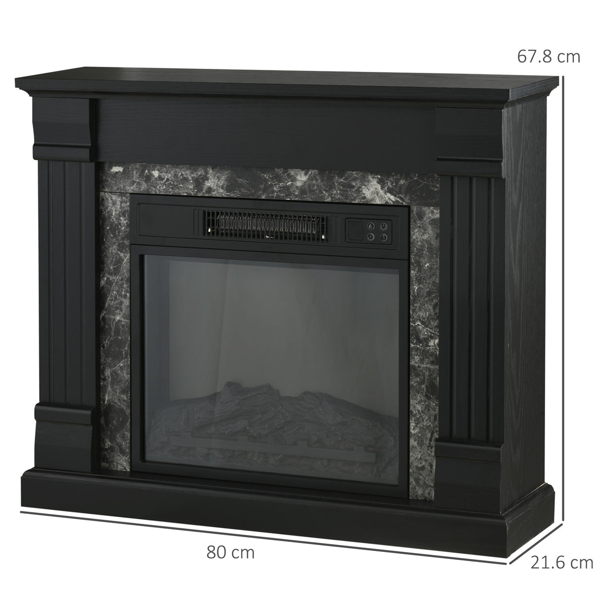 easycomfort easycomfort camino elettrico da incasso a terra con timer fiamma e temperatura regolabile 80x21 6x67 8 cm nero