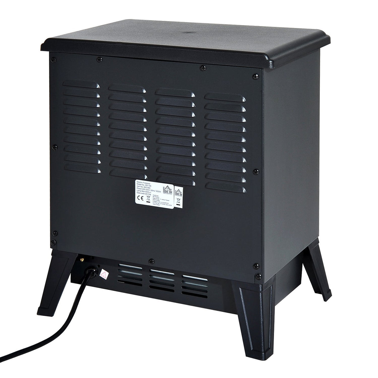 easycomfort easycomfort camino elettrico da terra con effetto fiamma regolabile 1800w nero 36x25 5x41 5cm ean 8054111847162