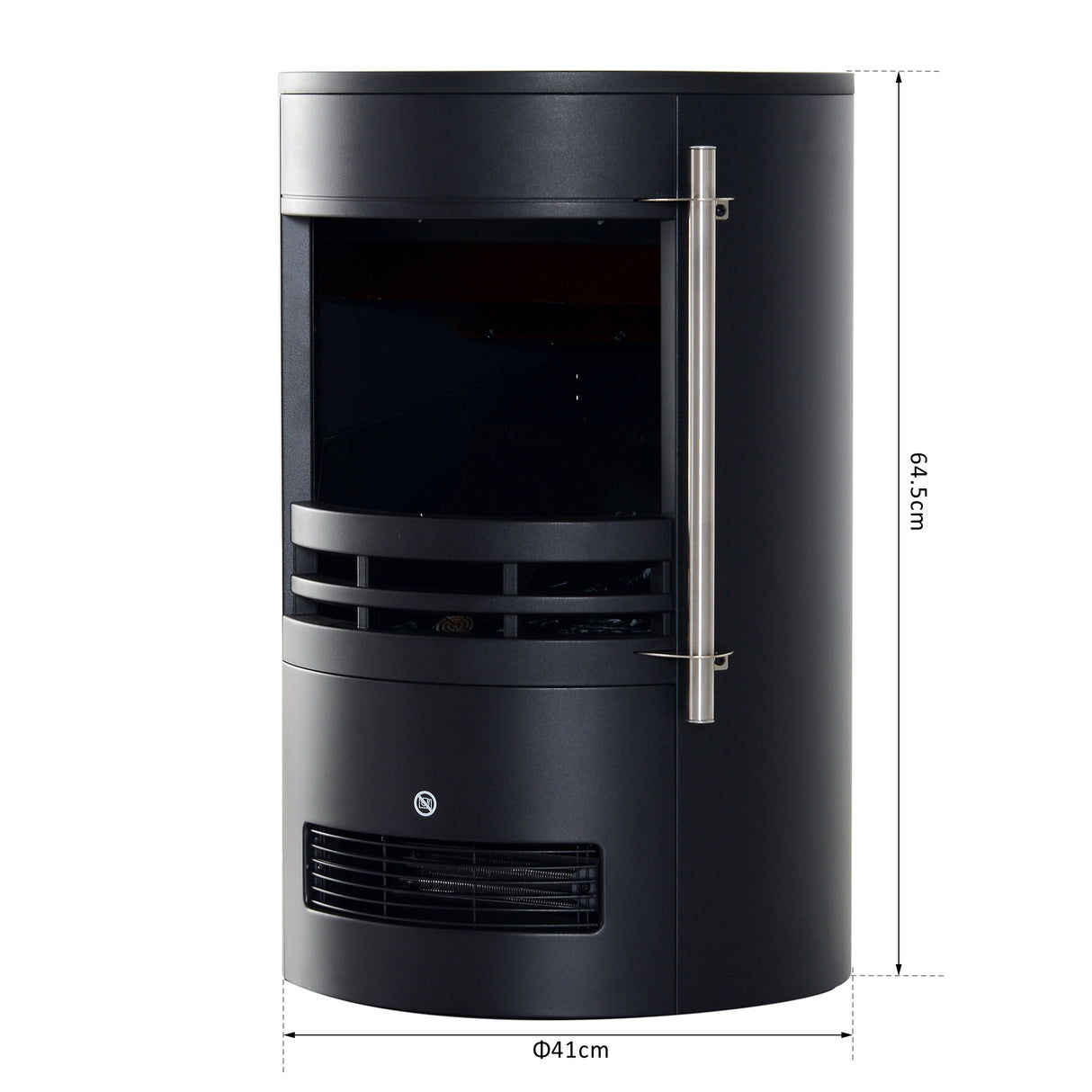 easycomfort easycomfort camino elettrico da terra potenza 900w2000w con effetto fiamma 41 41 64 5cm nero ean 8055776913162