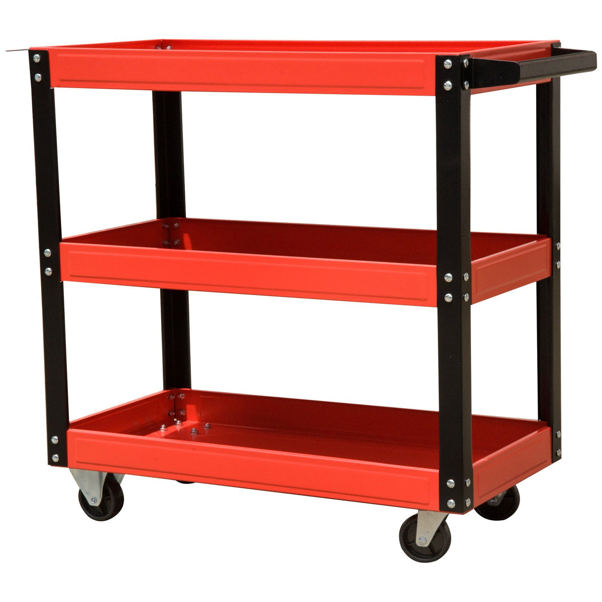 easycomfort easycomfort carrello da officina portautensili 3 ripiani rosso 70x35x75 5cm ean 8054111842747