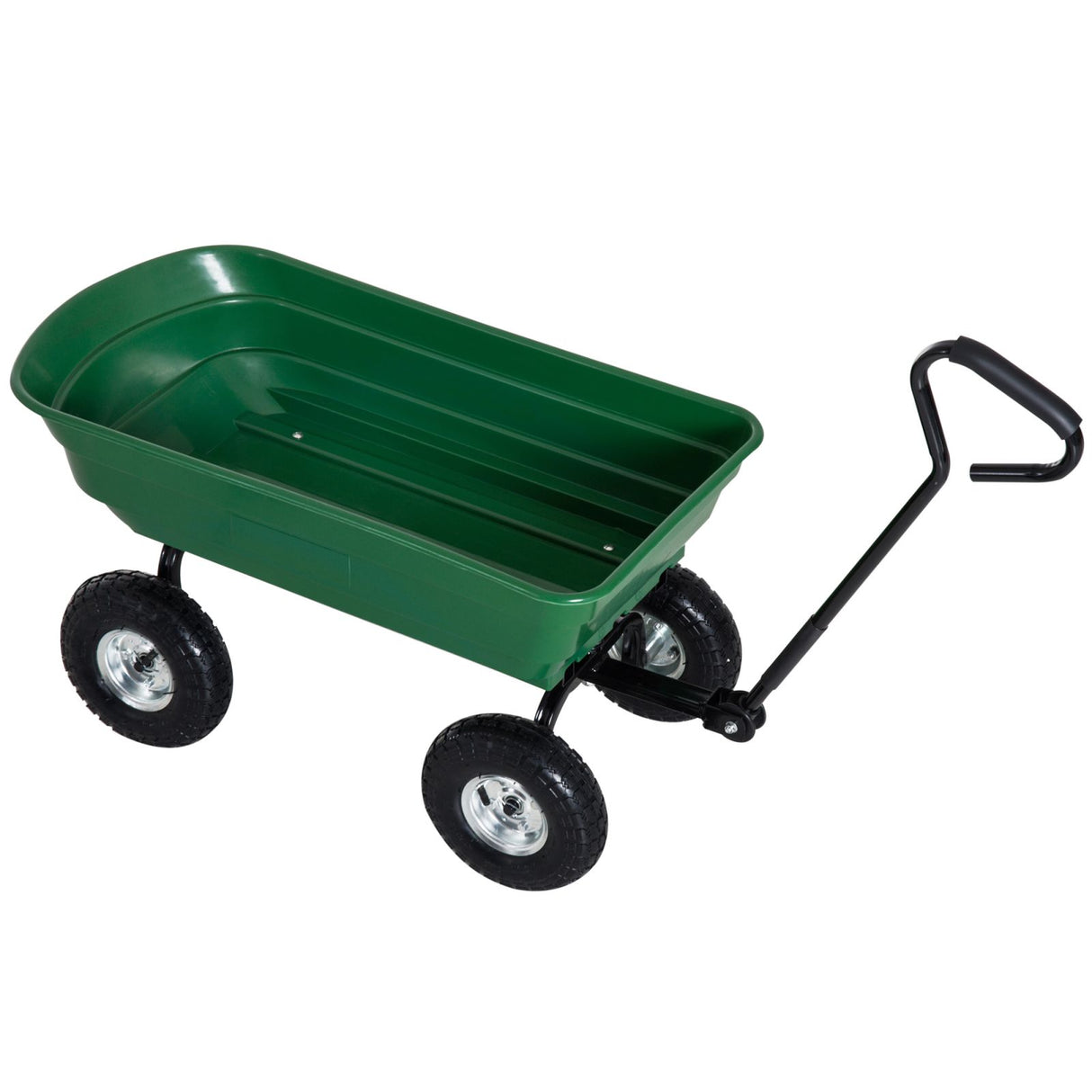 easycomfort easycomfort carrello rimorchio a mano da giardino verde nero 108x50x84cm ean 8054144130583