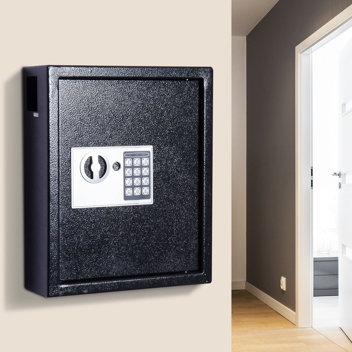 easycomfort easycomfort cassetta portachiavi professionale da muro di 40 ganci nero 36 5x30x10cm ean 8054111849128