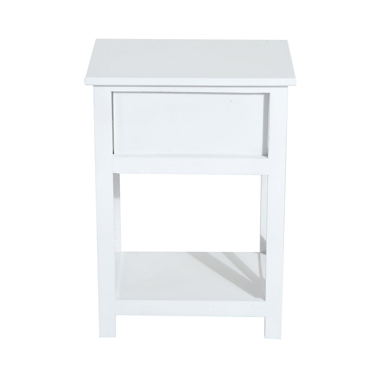 easycomfort easycomfort comodino per camera da letto tavolino dappoggio con cassetto in legno bianco 40 x 30 x 55cm ean 8054111846011