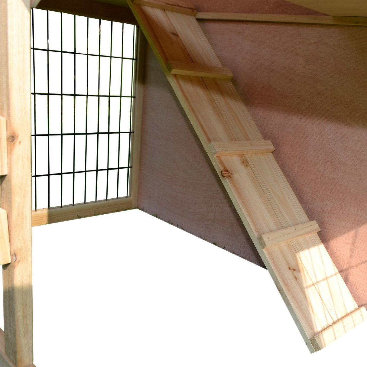 easycomfort easycomfort conigliera da giardino 2 piani con corsa e zona abitativa impermeabile legno 98x54x100cm ean 8054144135601