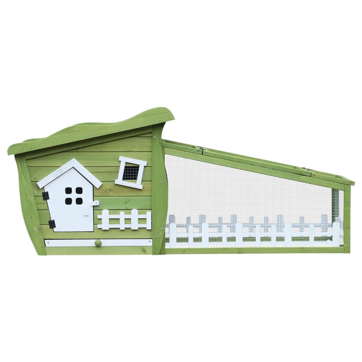 easycomfort easycomfort conigliera gabbia per conigli con corsa vassoio estraibile legno ean 8054144135243