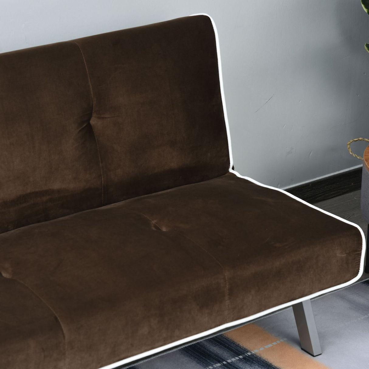 easycomfort easycomfort divano letto reclinabile con struttura in legno marrone 170 x 76 x 72 5cm ean 8054144136363