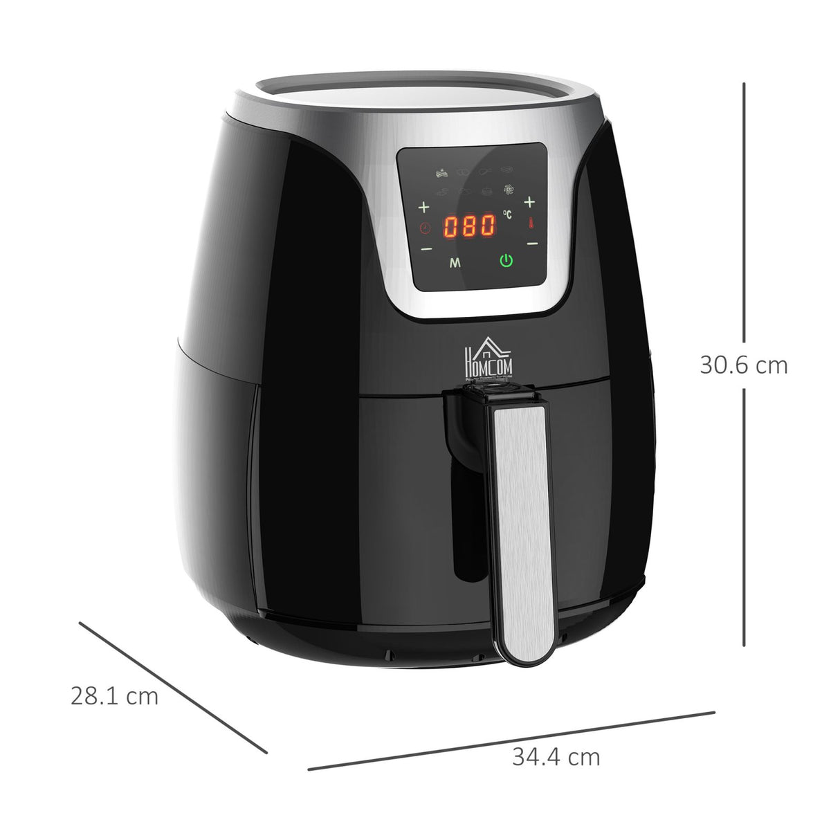 easycomfort easycomfort friggitrice ad aria calda 3 5l 7 programmi temperatura regolabile 80 200c 1500w friggitrice senza olio con timer 60 minuti touchscreen