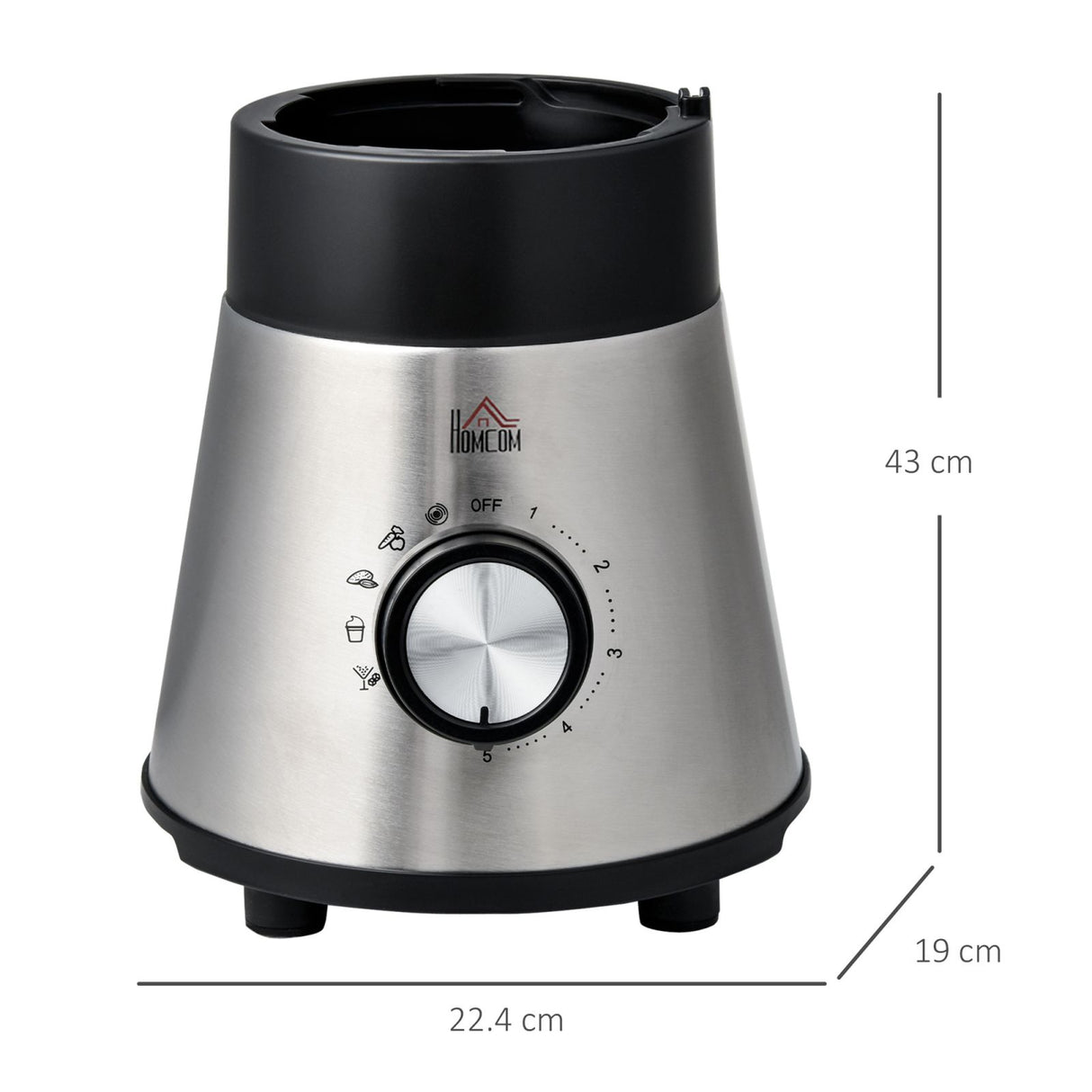 easycomfort easycomfort frullatore elettrico multifunzione 4 in 1 smoothie maker e tritatutto con bicchiere da 1 5l