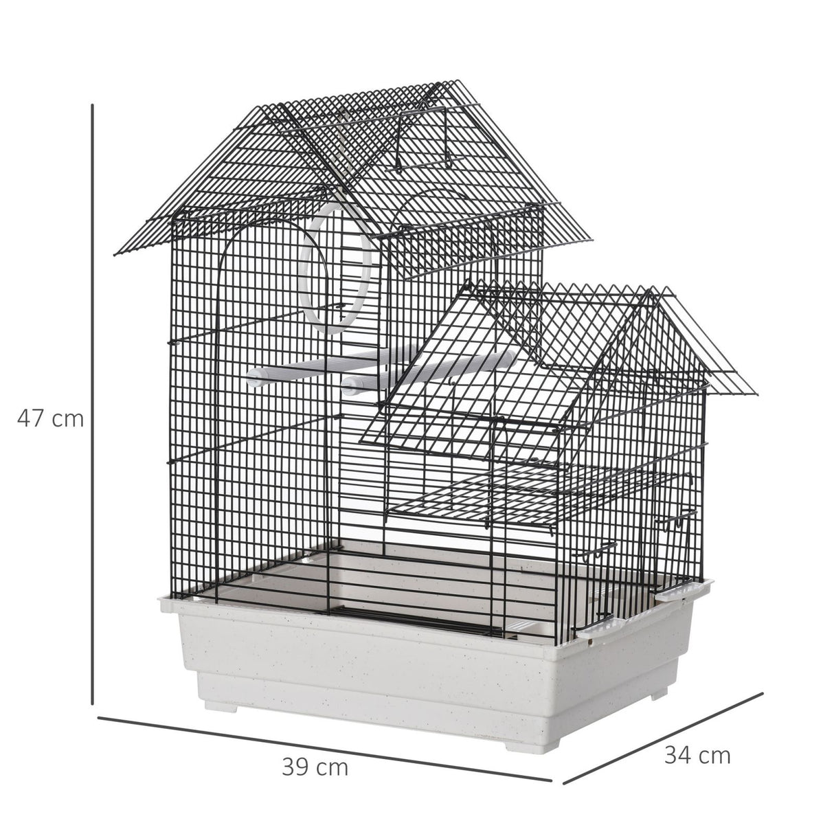 easycomfort easycomfort gabbia per uccelli in metallo con maniglia vassoio estraibile e altalena ean 8054111847865