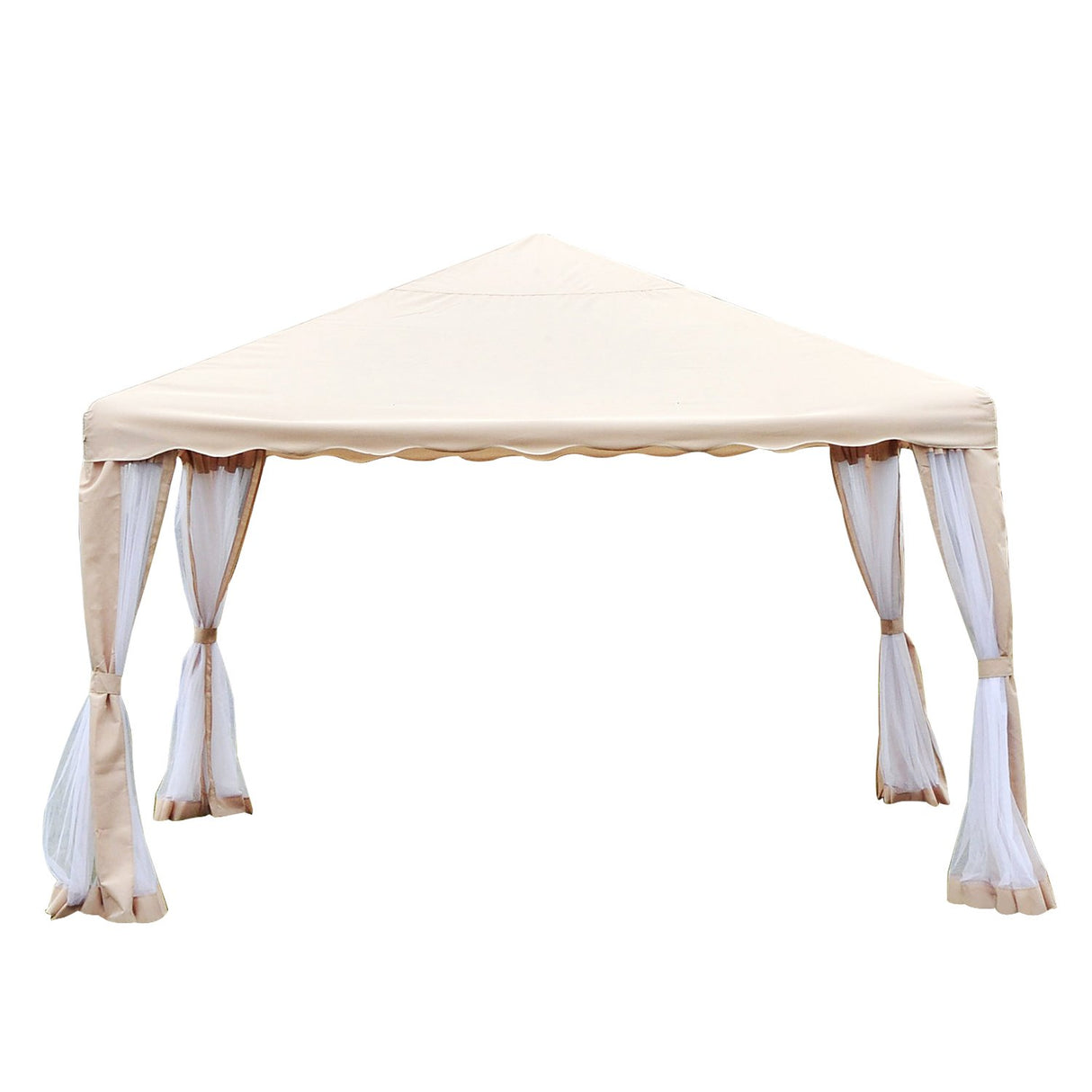 easycomfort easycomfort gazebo da giardino in poliestere beige 3 65x3 65m ean 8055776913612