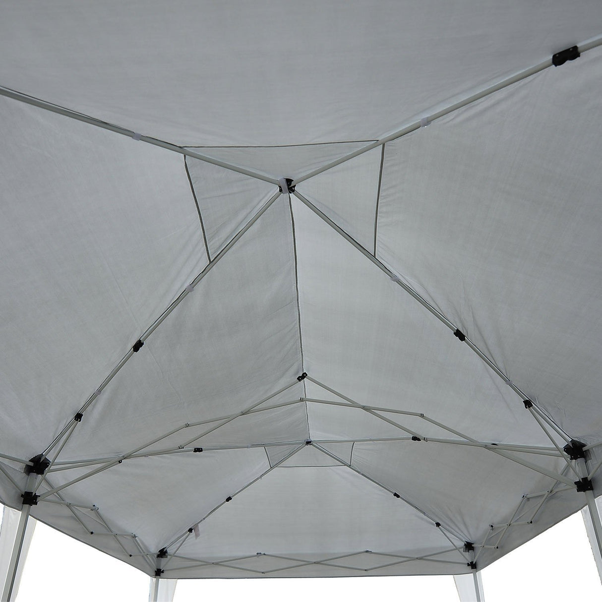 easycomfort easycomfort gazebo pieghevole da giardino con 6 pannelli laterali bianco 3x6m ean 8054111845557