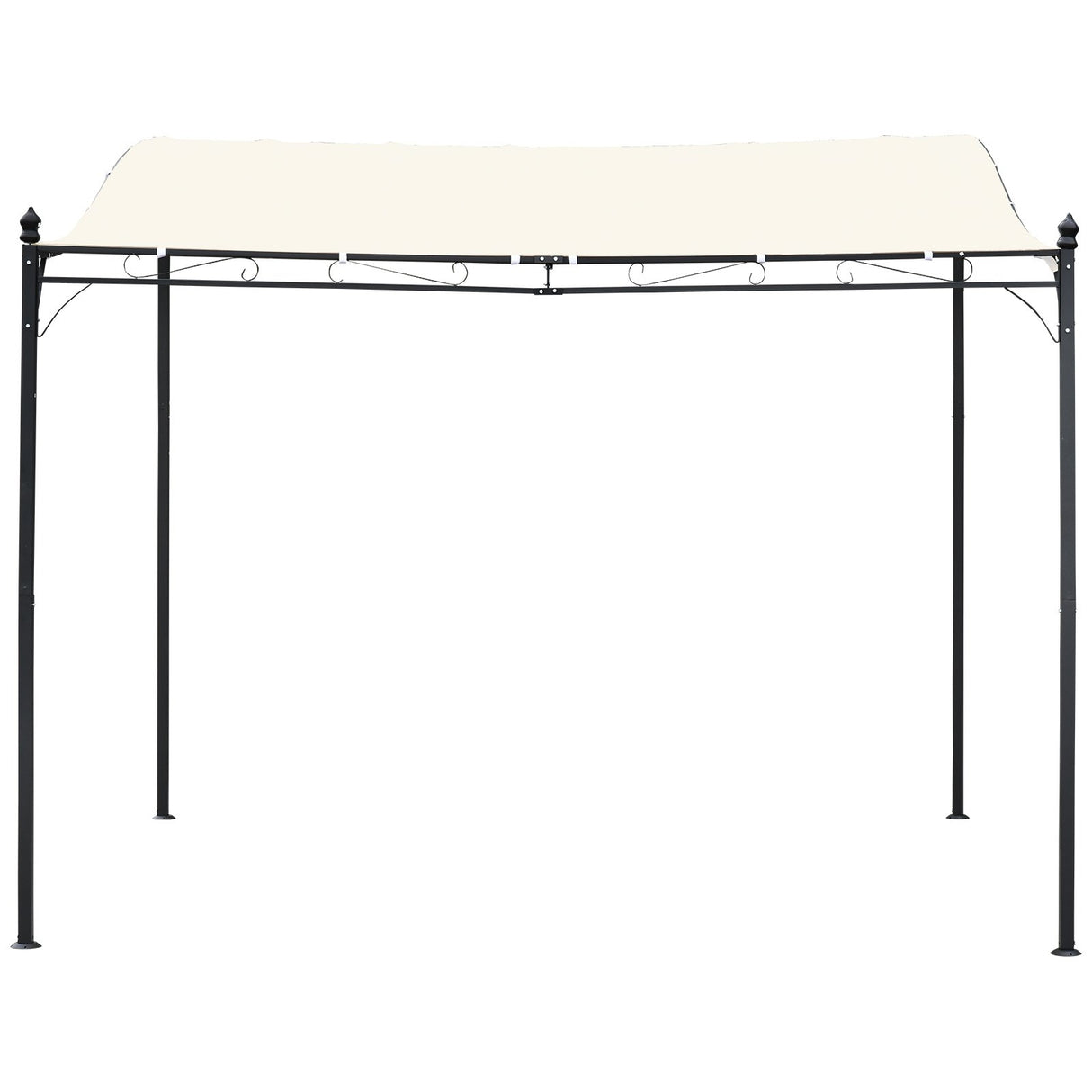 easycomfort easycomfort gazebo tenda parasole con telo in poliestere crema 297x297cm ean 8055776912516
