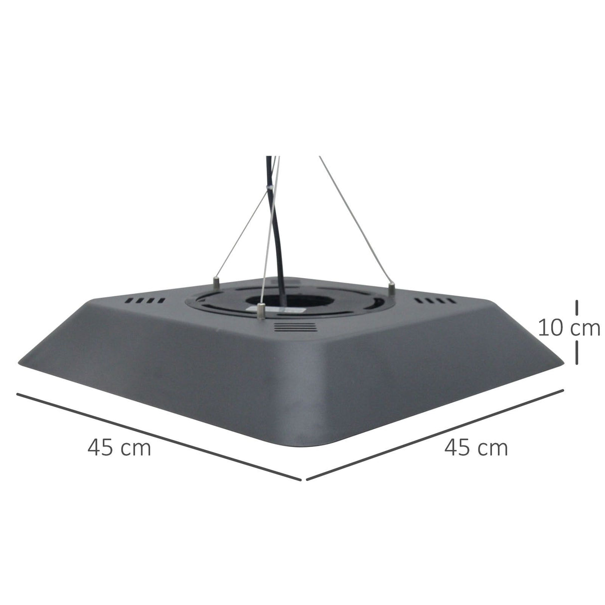 easycomfort easycomfort lampada riscaldante per esterni con luce 3 livelli di potenza e telecomando nero