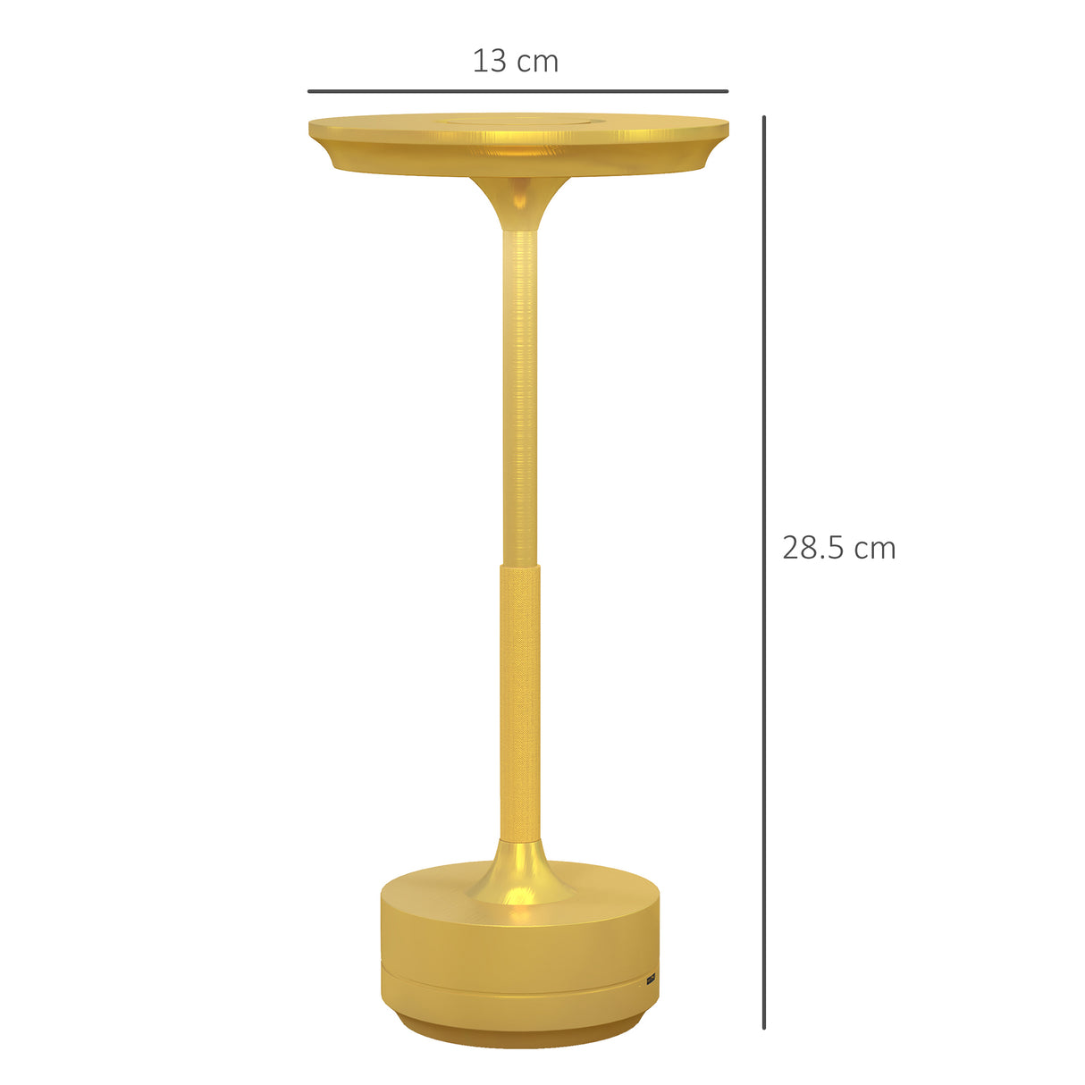 easycomfort easycomfort lampada senza filo touch luce led 3 tonalita e batteria ricaricabile 13x28 5cm oro