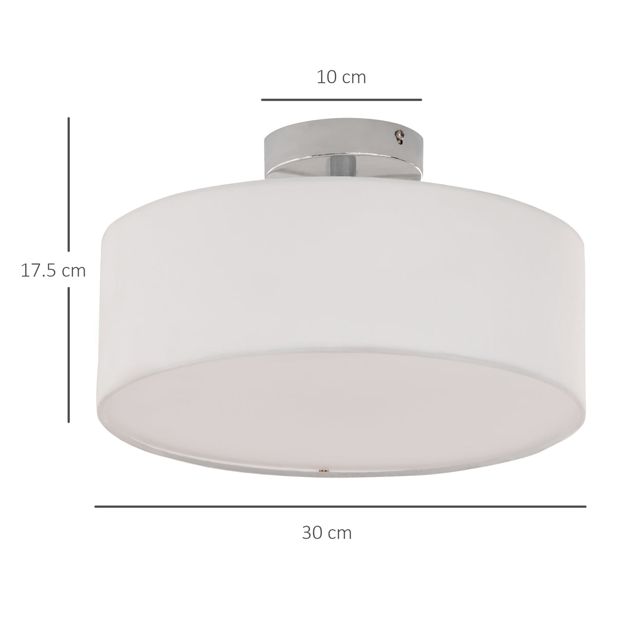 easycomfort easycomfort lampadario a soffitto moderno con paralume in tessuto bianco