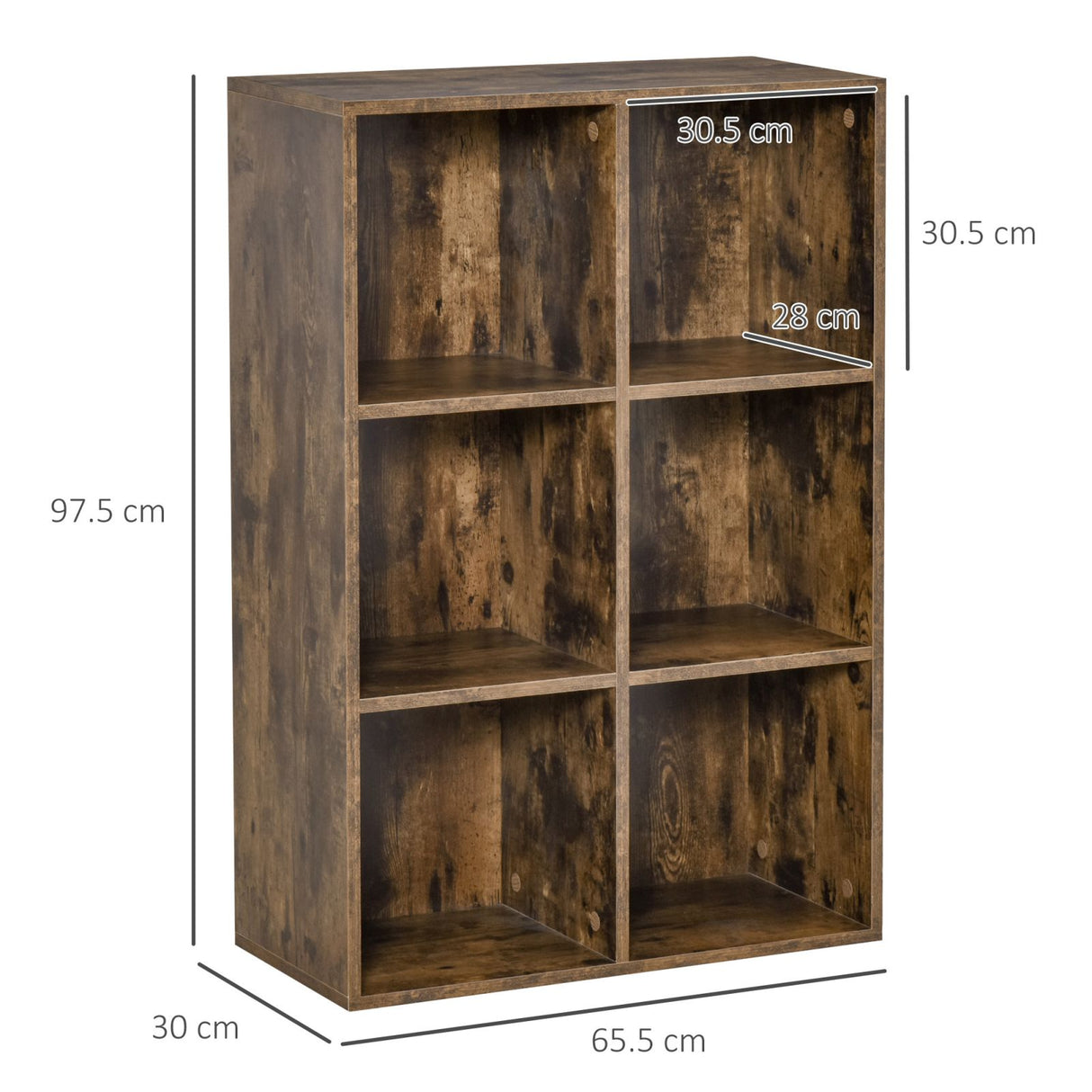 easycomfort easycomfort libreria da parete in legno stile industriale marrone 65 5x30x97 5cm