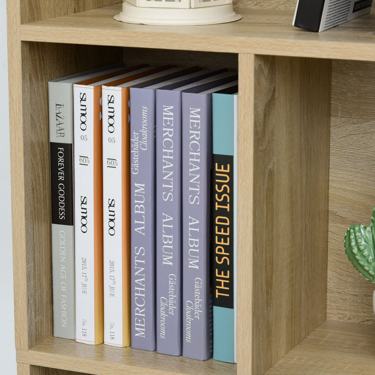 easycomfort easycomfort libreria scaffale in legno con 5 ripiani design antiribaltamento 50x24x150cm ean 8054111844550