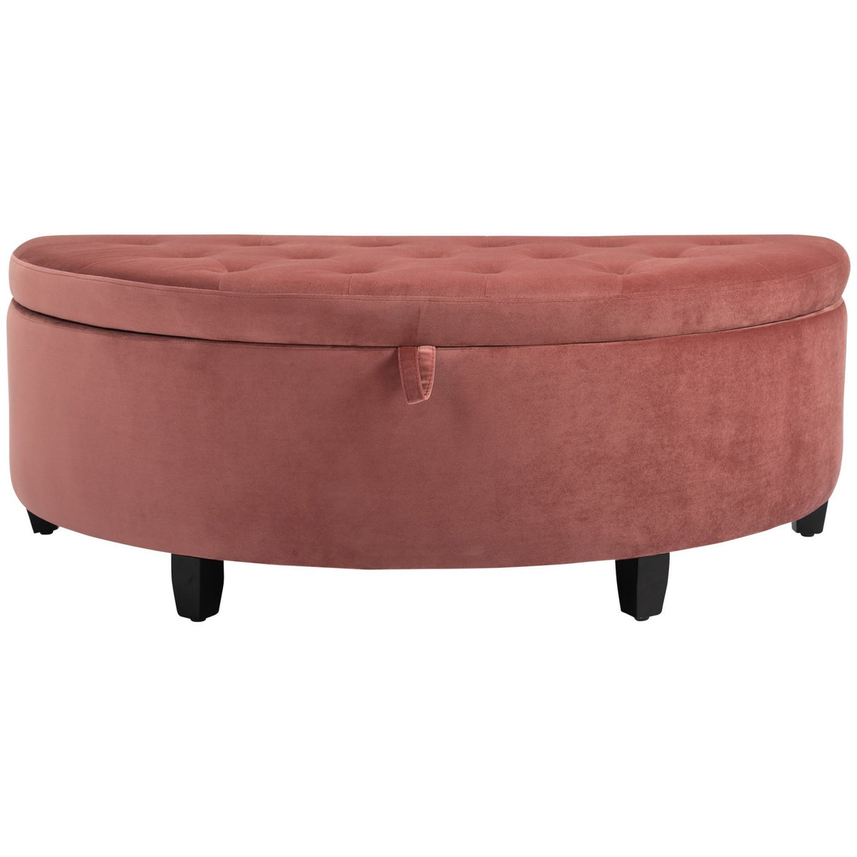 easycomfort easycomfort panca contenitore fondo letto imbottita in velluto rosa 120 x 60 x 42cm ean 8054144134963