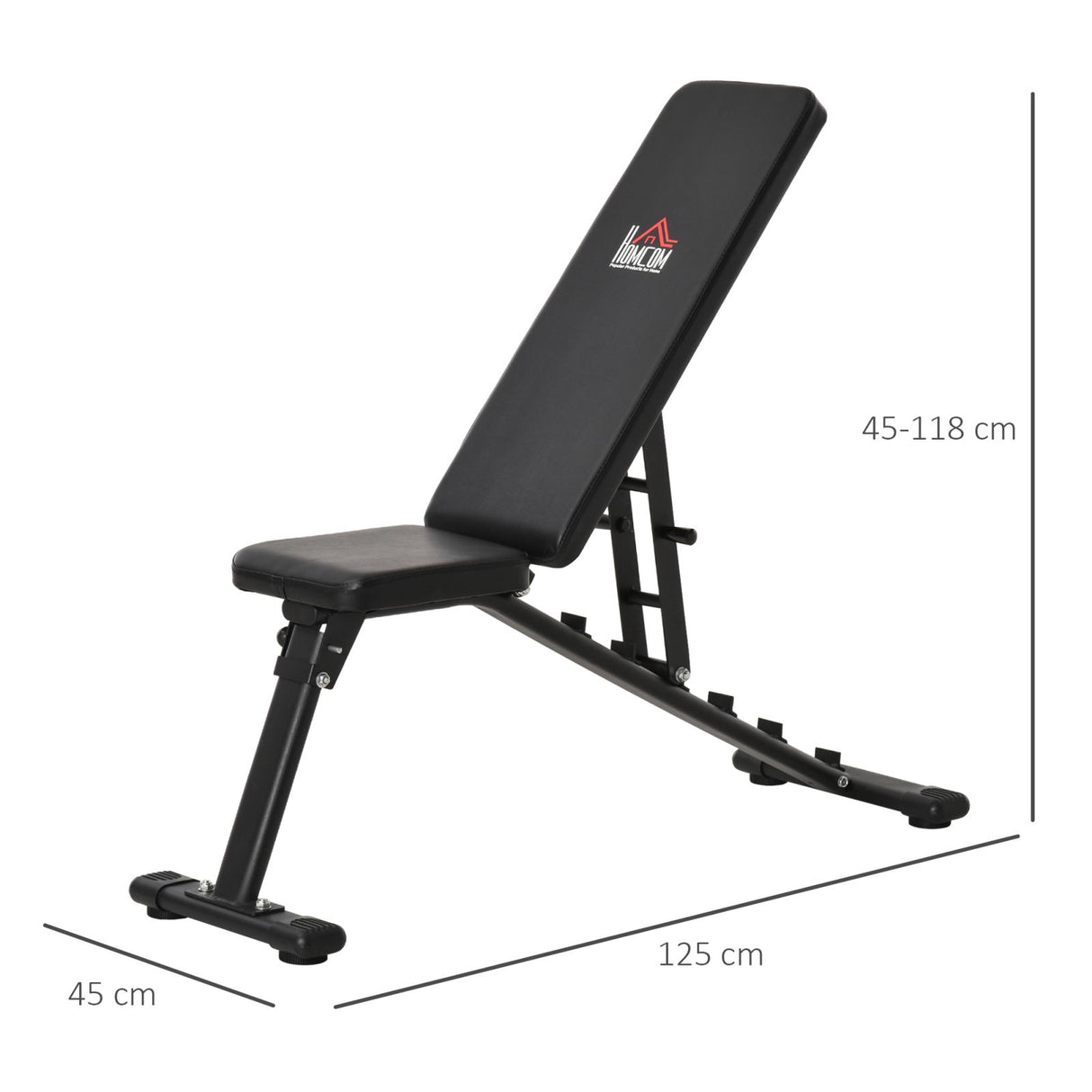 easycomfort easycomfort panca multifunzione per addominali in acciaio livelli di inclinazione regolabili nero