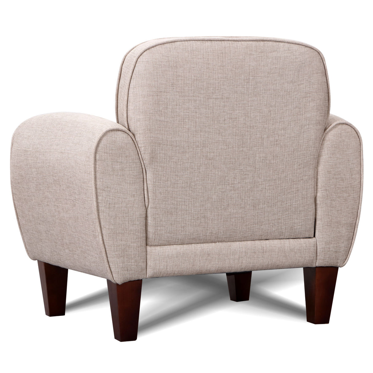 easycomfort easycomfort poltrona classica con braccioli imbottita in tessuto di lino crema 84x65x82 4cm ean 8054144136530