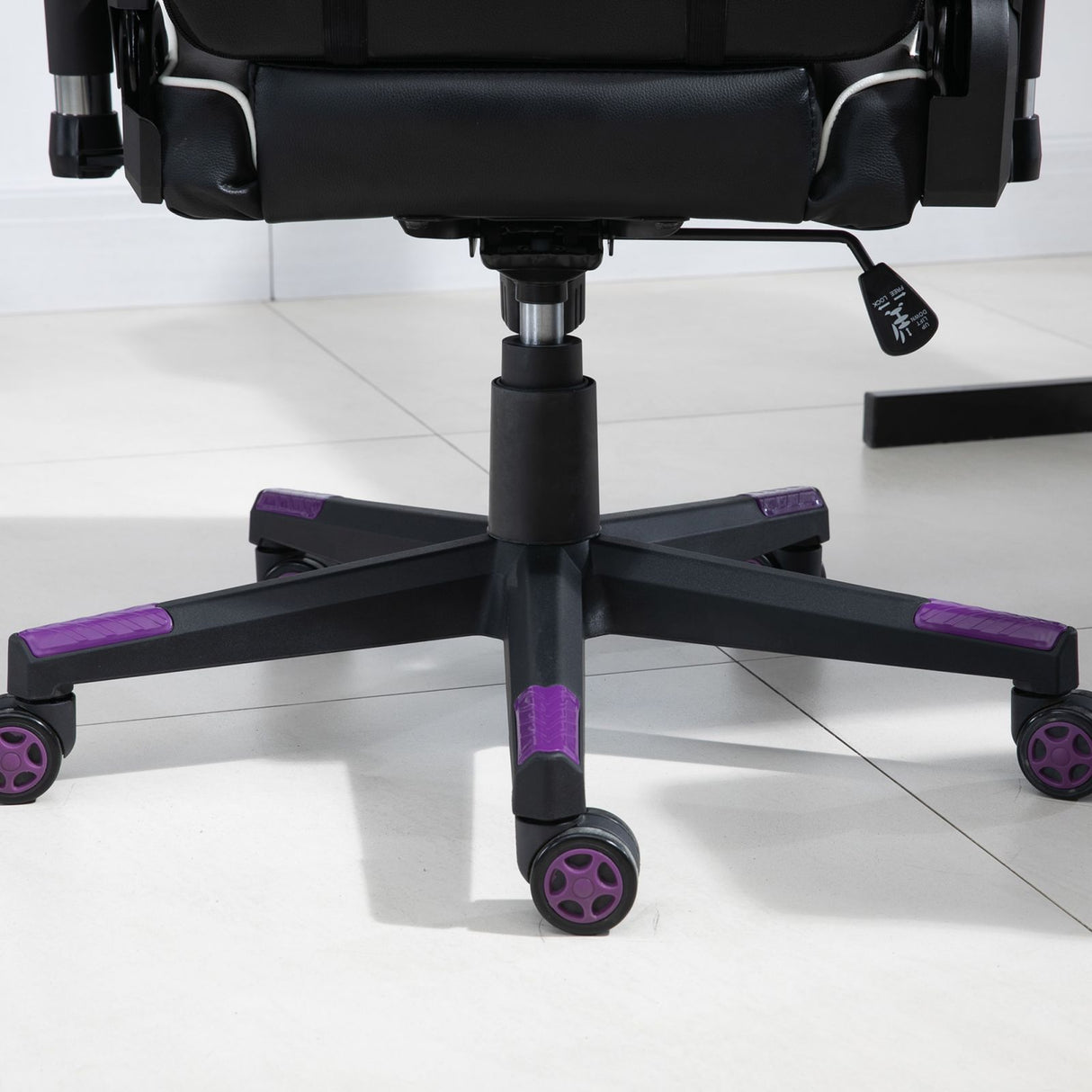 easycomfort easycomfort poltrona gaming con altezza schienale regolabile sedia da ufficio nera e viola ean 8054144139630