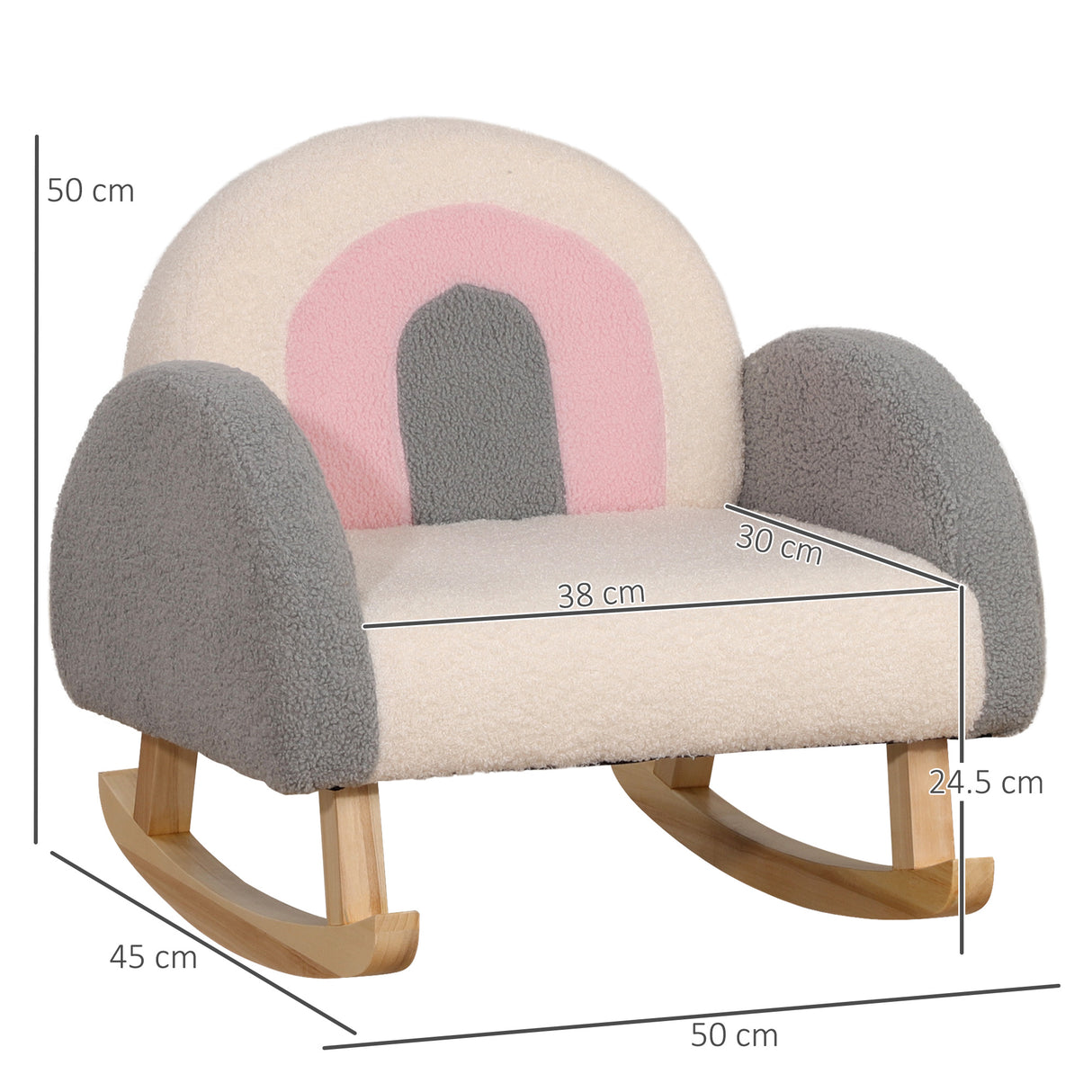 easycomfort easycomfort poltrona per bambini 3 5 anni con braccioli alti e imbottitura spessa 50x45x44 cm grigia