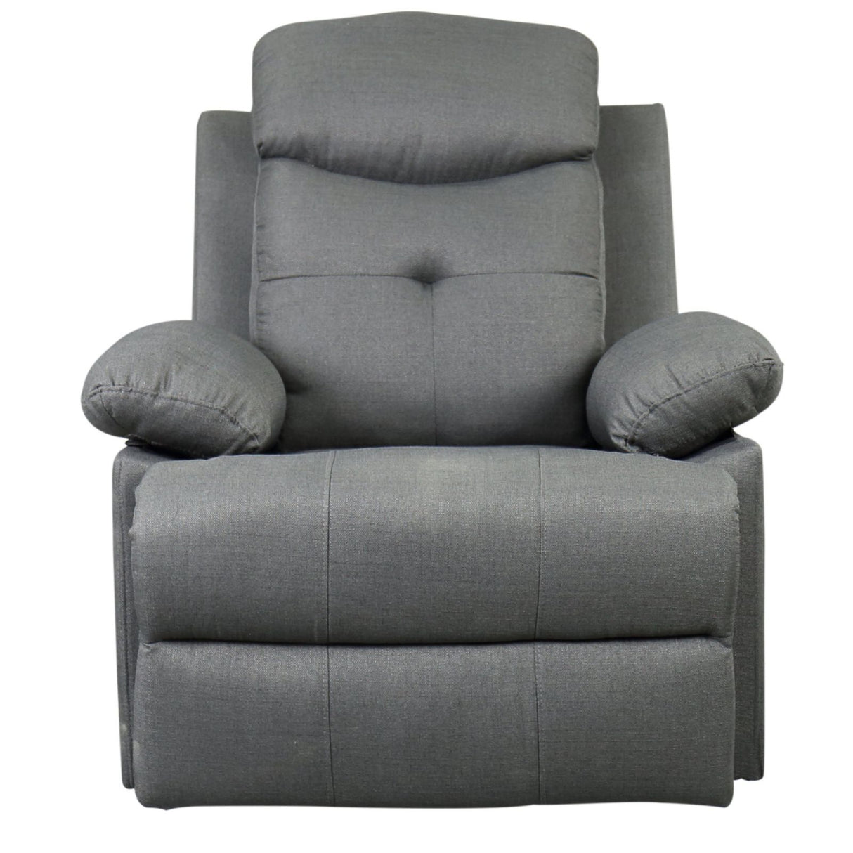 easycomfort easycomfort poltrona relax imbottita reclinabile con rivestimento in microfibra grigio scuro 84x95x97cm ean 8055776910529