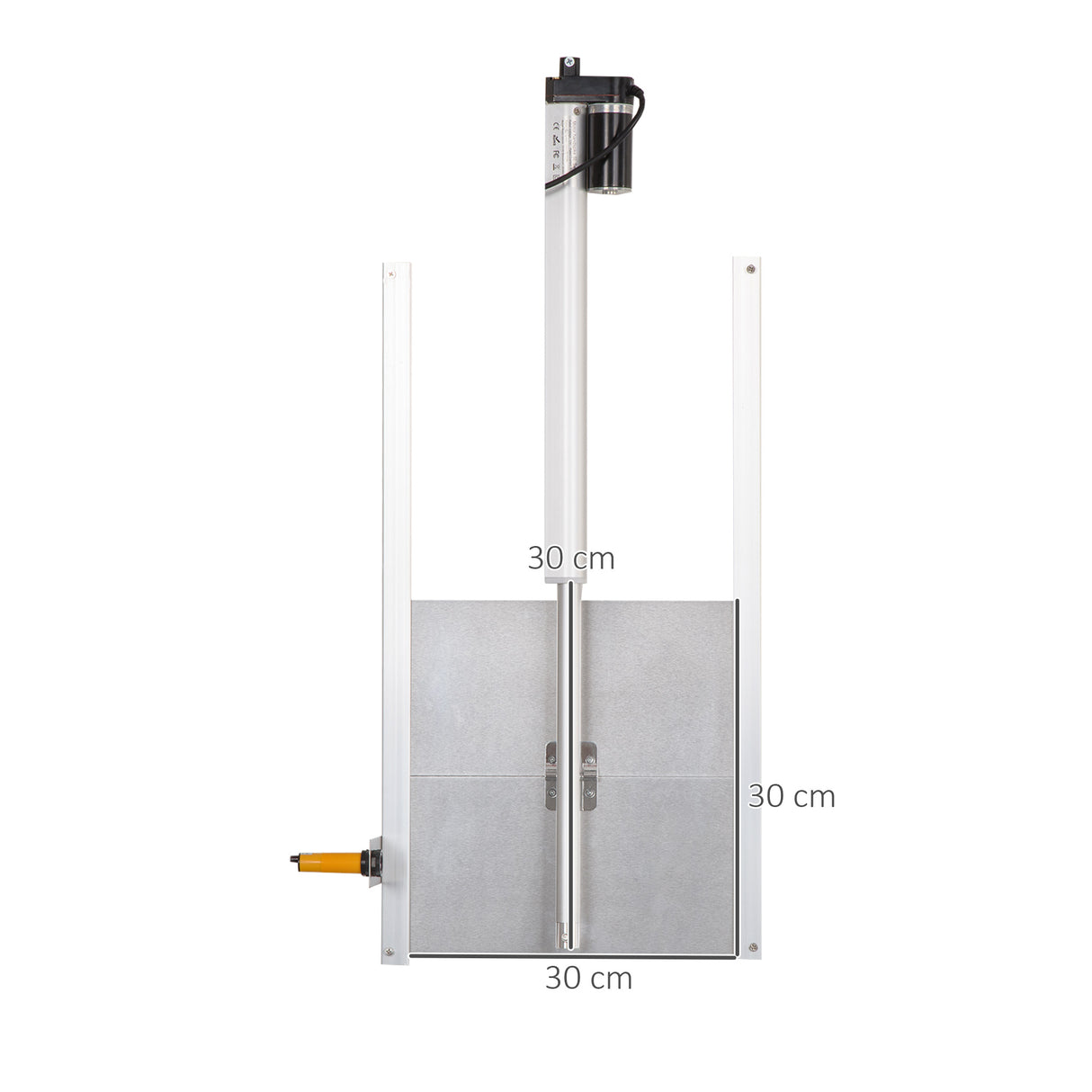 easycomfort easycomfort porta automatica pollaio da 42v con timer e sensore di luce alluminio e abs 30x30cm