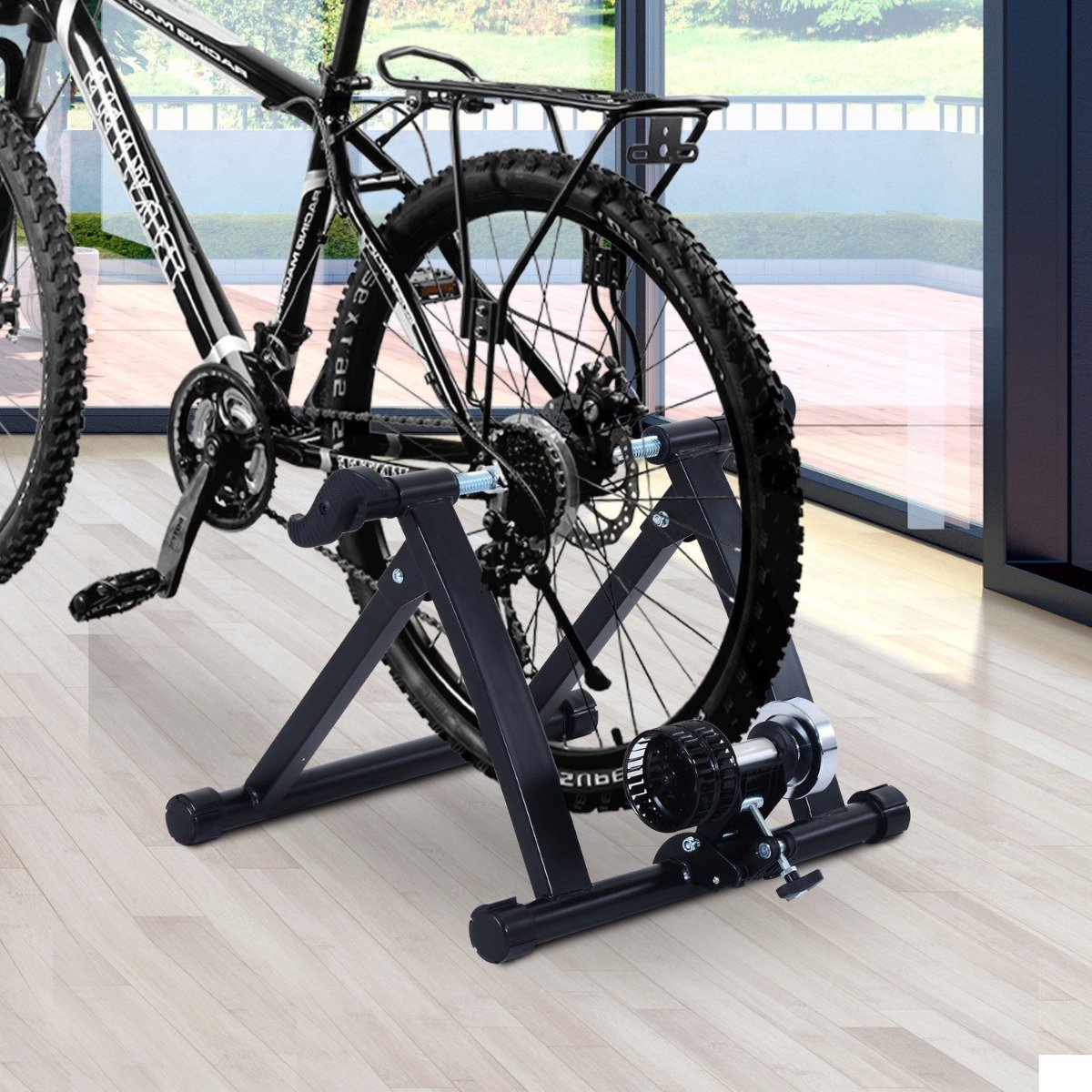 easycomfort easycomfort rullo per bicicletta per allenamento in casa 54 5x47 2x39 1cm pieghevole nero ean 8054144130163