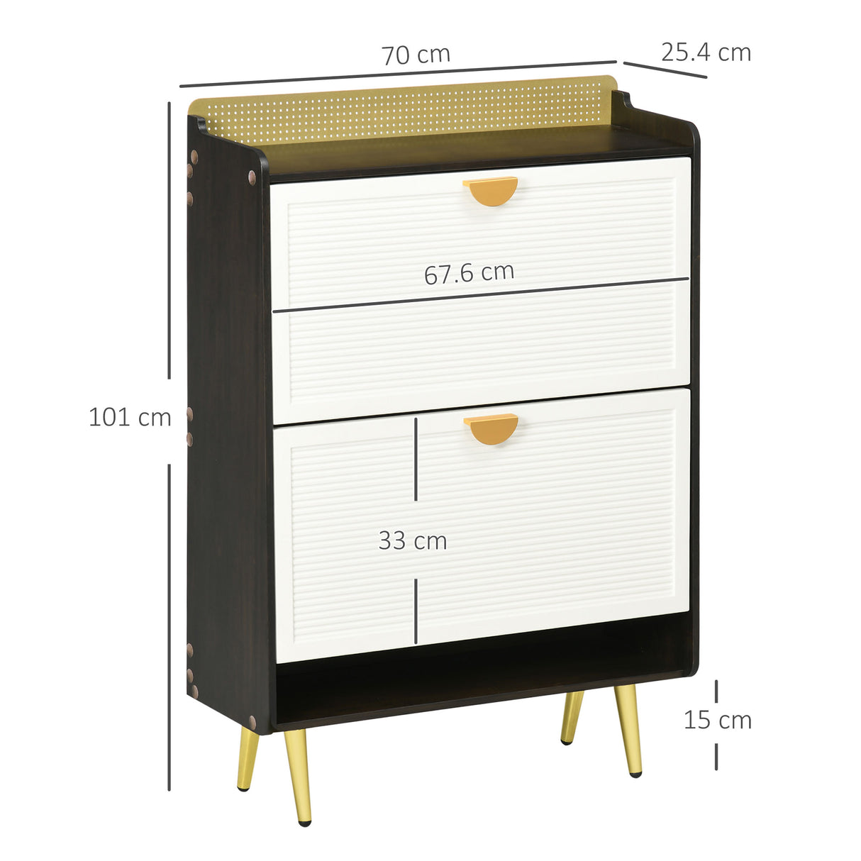 easycomfort easycomfort scarpiera salvaspazio con 2 cassetti e mensola per 12 paia di scarpe 70x25 4x101cm