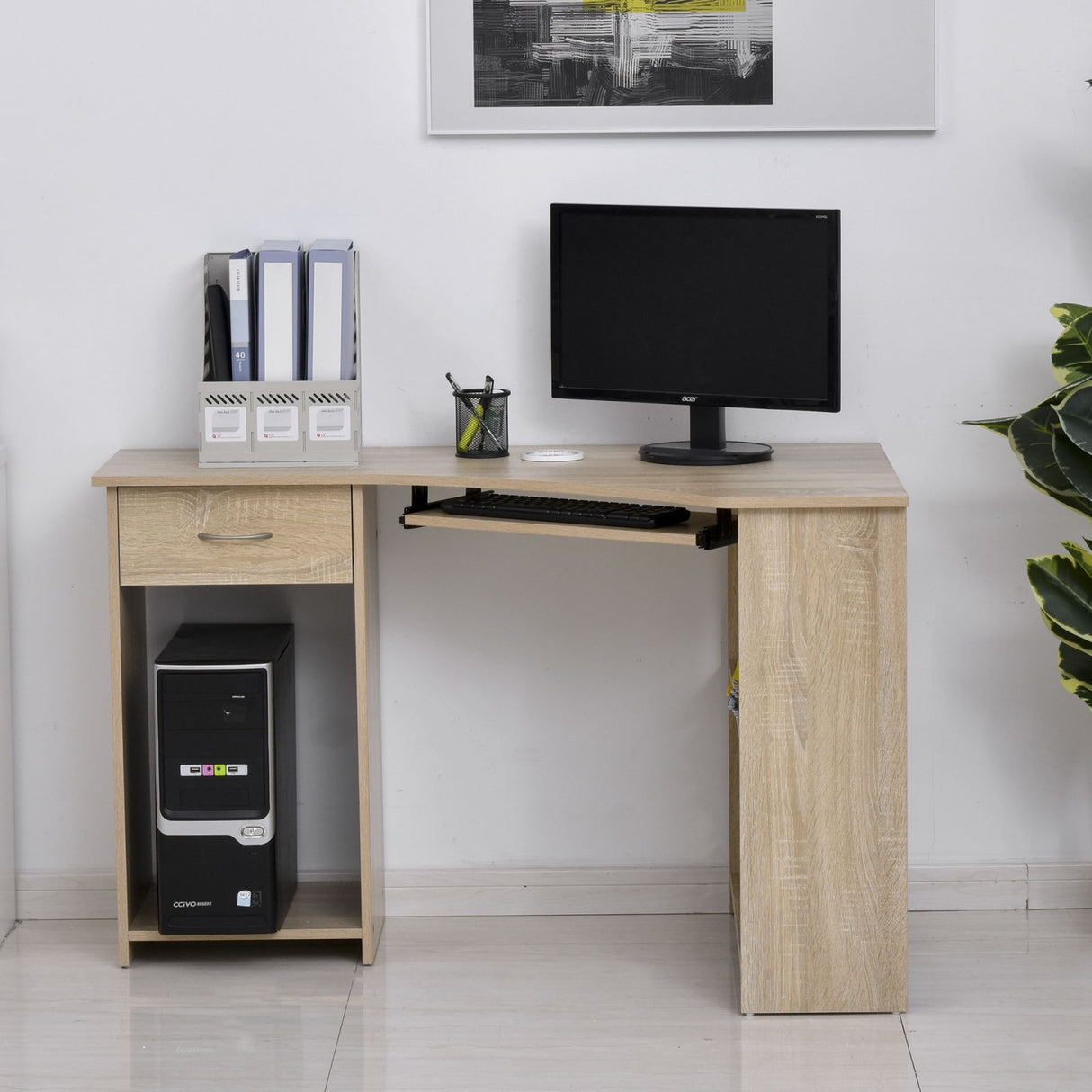 easycomfort easycomfort scrivania ad angolo per computer e pc per cameretta o ufficio in legno ean 8054111848503