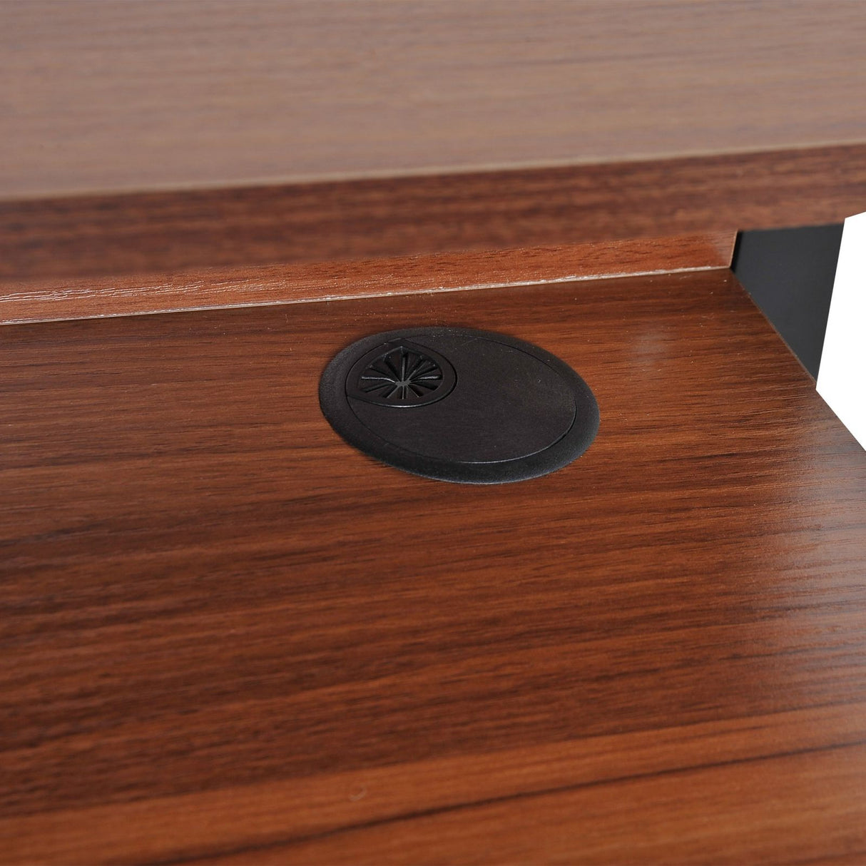 easycomfort easycomfort scrivania moderna con ripiano portaoggetti in legno noce 84x45x85cm ean 8054111841245