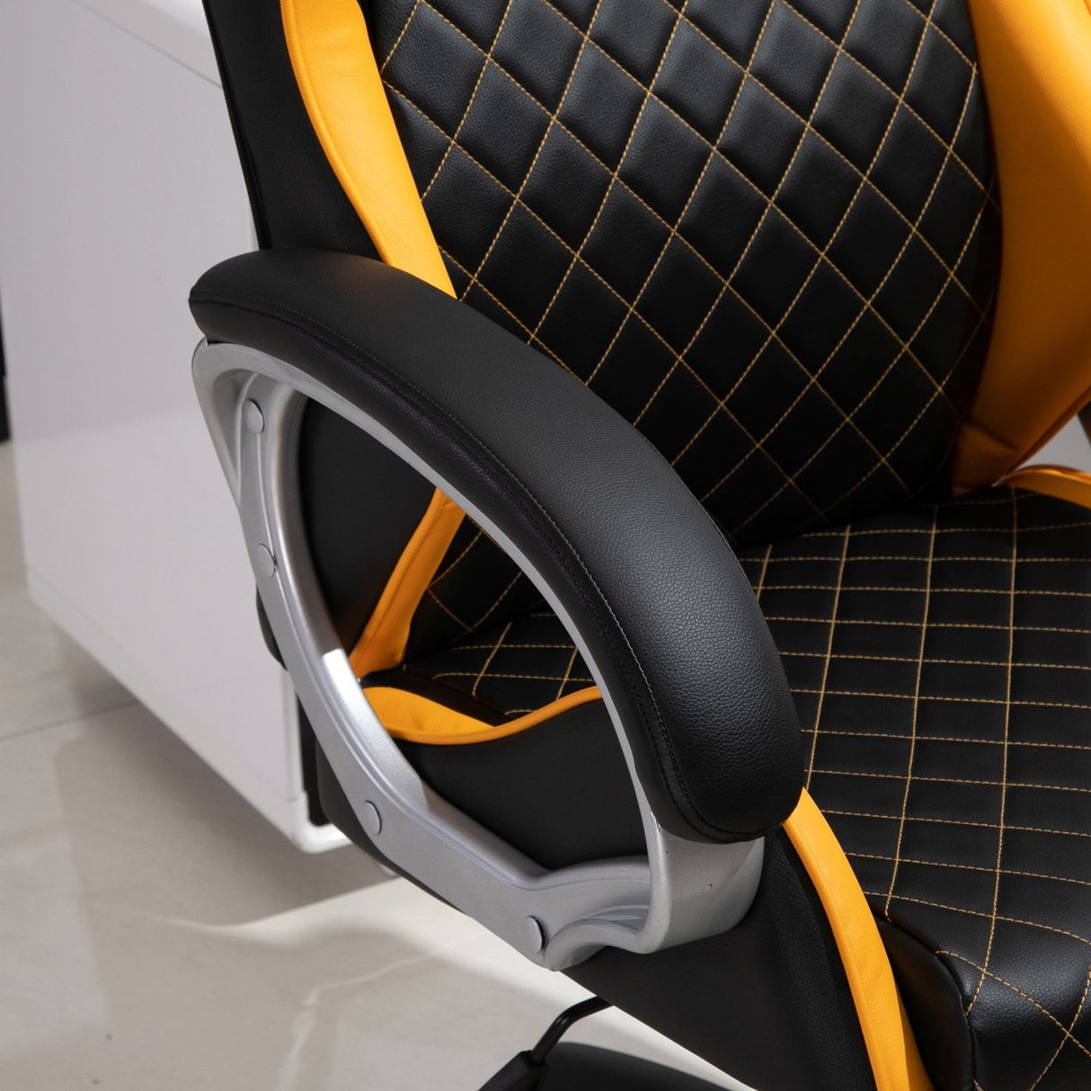 easycomfort easycomfort sedia da ufficio ergonomica con altezza regolabile dondolamento e ruote girevoli arancione 64 5x72x121 131cm ean 8055776914541