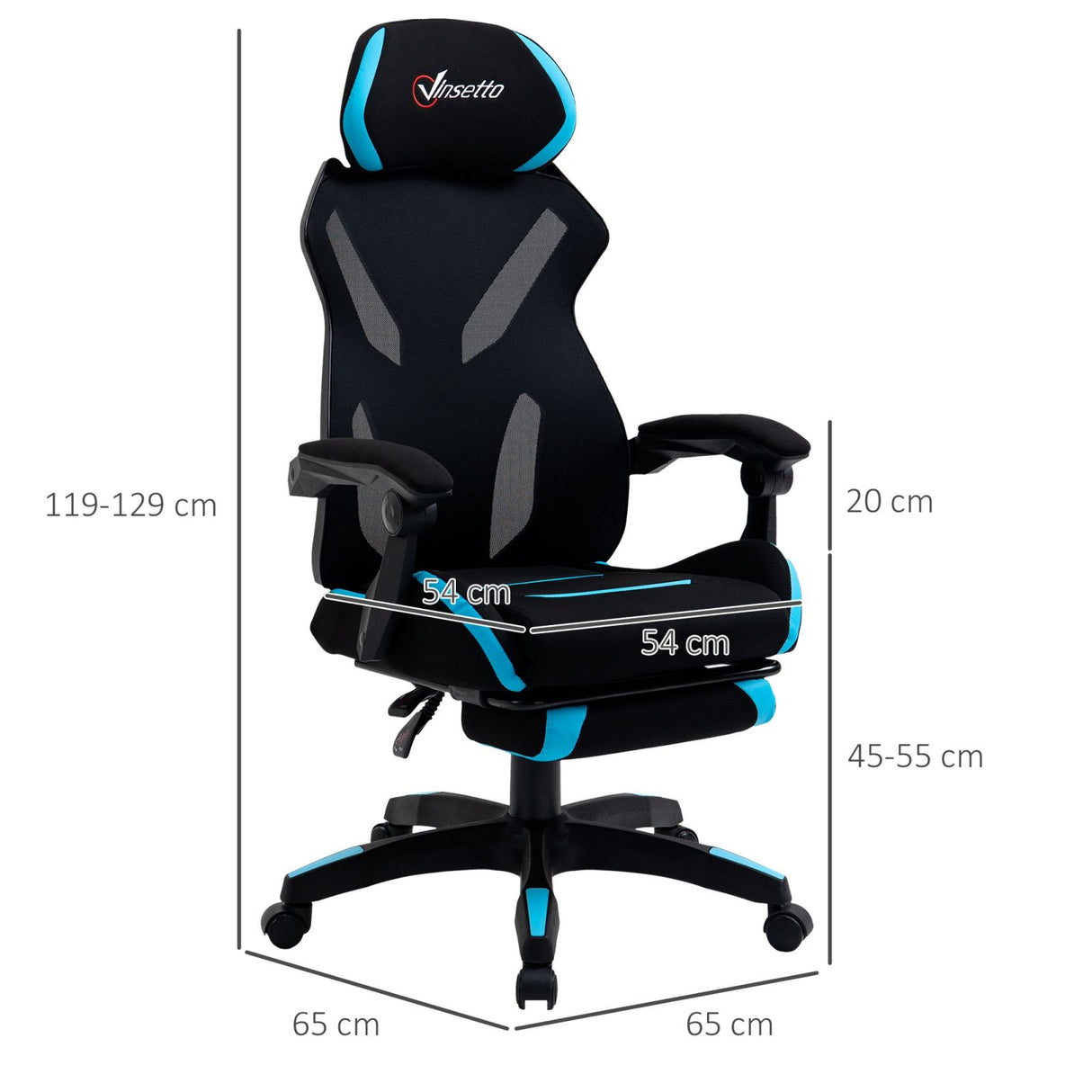 easycomfort easycomfort sedia gaming con supporto lombare e altezza regolabile in tessuto nero