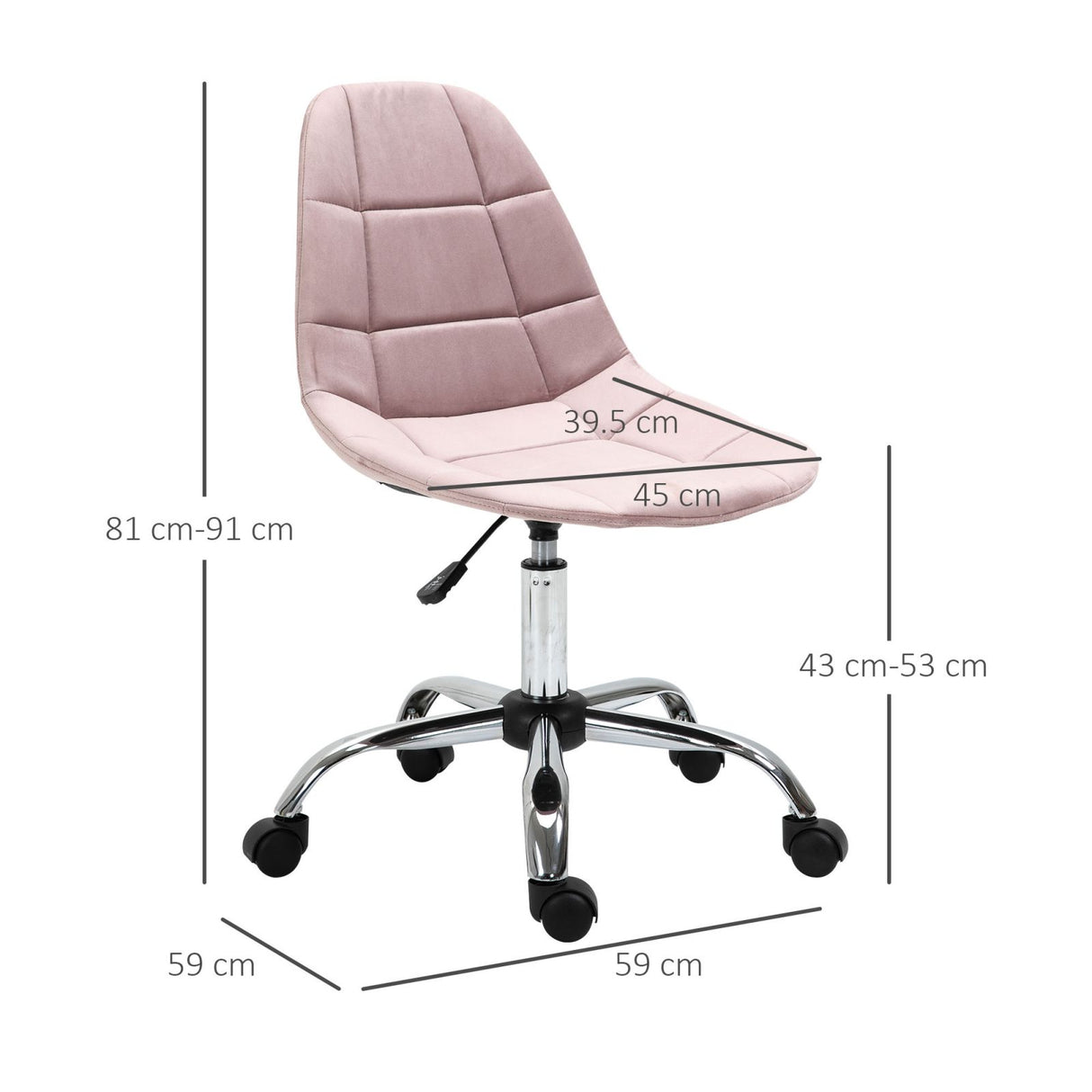 easycomfort easycomfort sedia girevole per scrivania ufficio ergonomica regolabile rosa ean 8054144137575