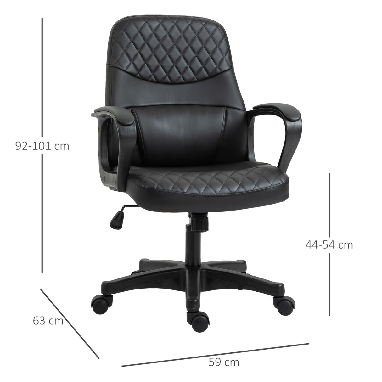 easycomfort easycomfort sedia poltrona ufficio massaggiante in similpelle nera con altezza regolabile ean 8054144131320