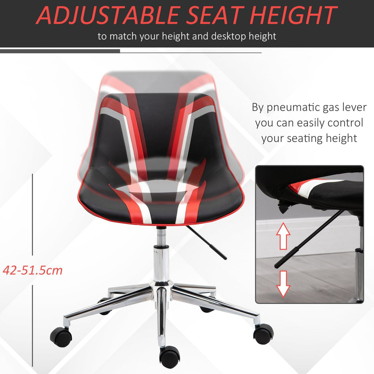 easycomfort easycomfort sedia sgabello da ufficio stile gaming girevole e regolabile in similpelle ean 8054144138619