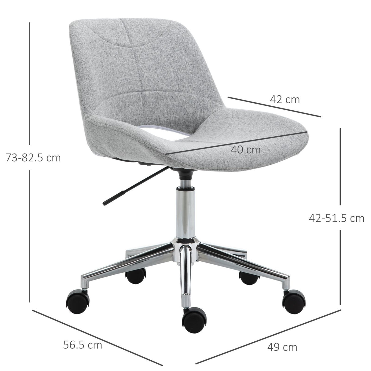 easycomfort easycomfort sedia sgabello girevole da ufficio e casa altezza regolabile 5 ruote ean 8054144133652